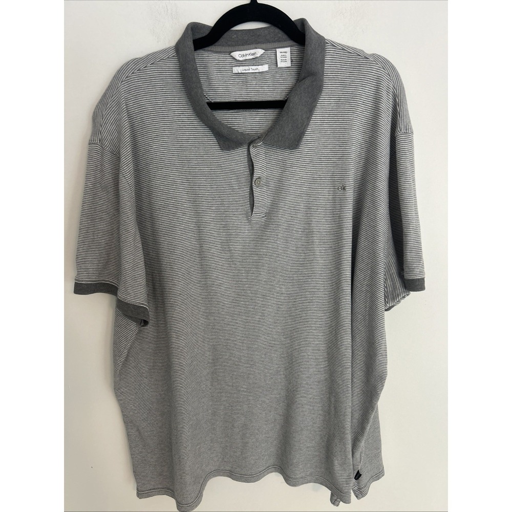Calvin Klein Men's XXL Short Sleeve Collared Button 100% Cotton Casual Shirt